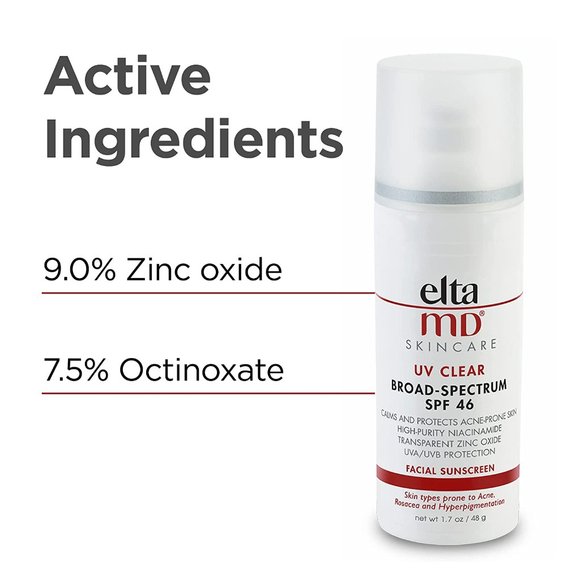 Elta MD UV Clear Broad Spectrum SPF 46 Facial Sunscreen 1.7oz NEW WITH BOX - Picture 1 of 9